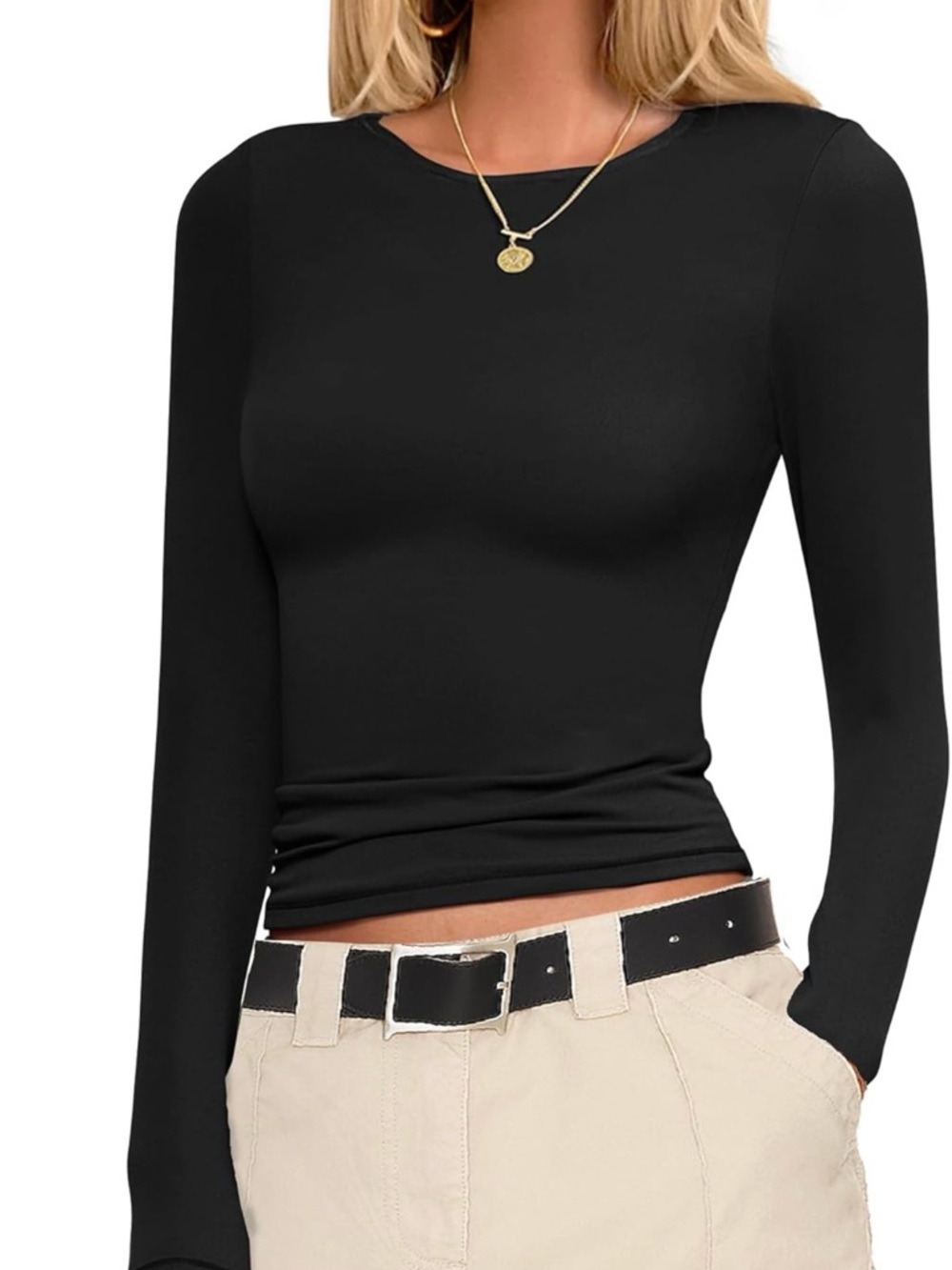 The workshop long sleeve spandex tops